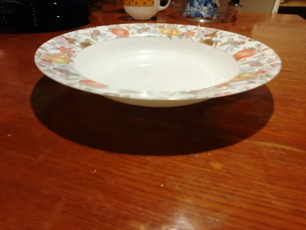 Floral Rimmed Soup Bowl image indicator(2)