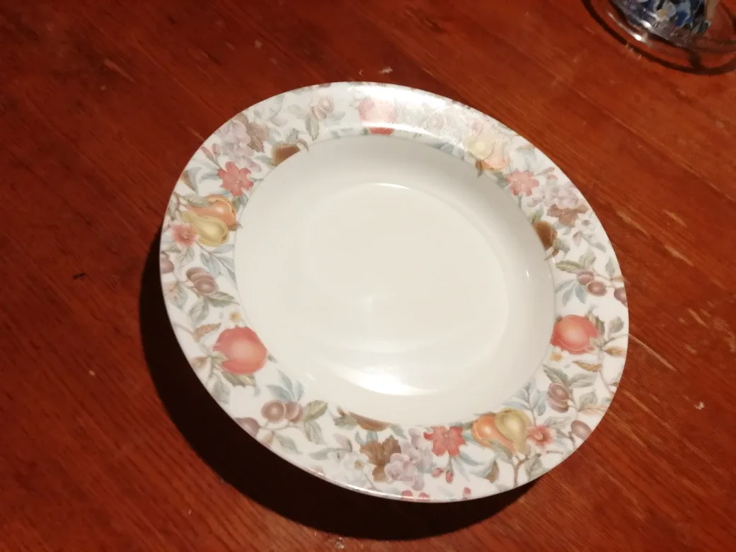 Floral Rimmed Soup Bowl image indicator(3)