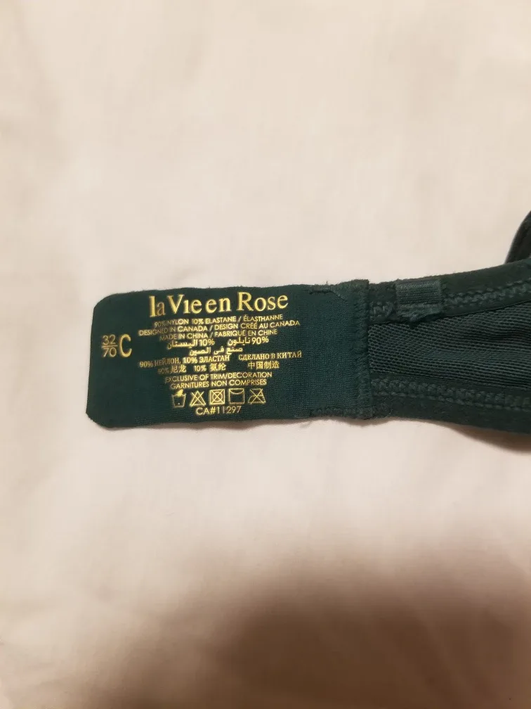 La Vie en Rose 32C Bra - Green image indicator(2)
