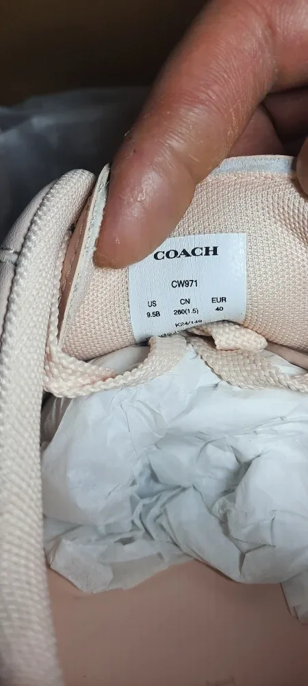 New Coach High Line Blush Sneakers - Size 9.5 image indicator(7)