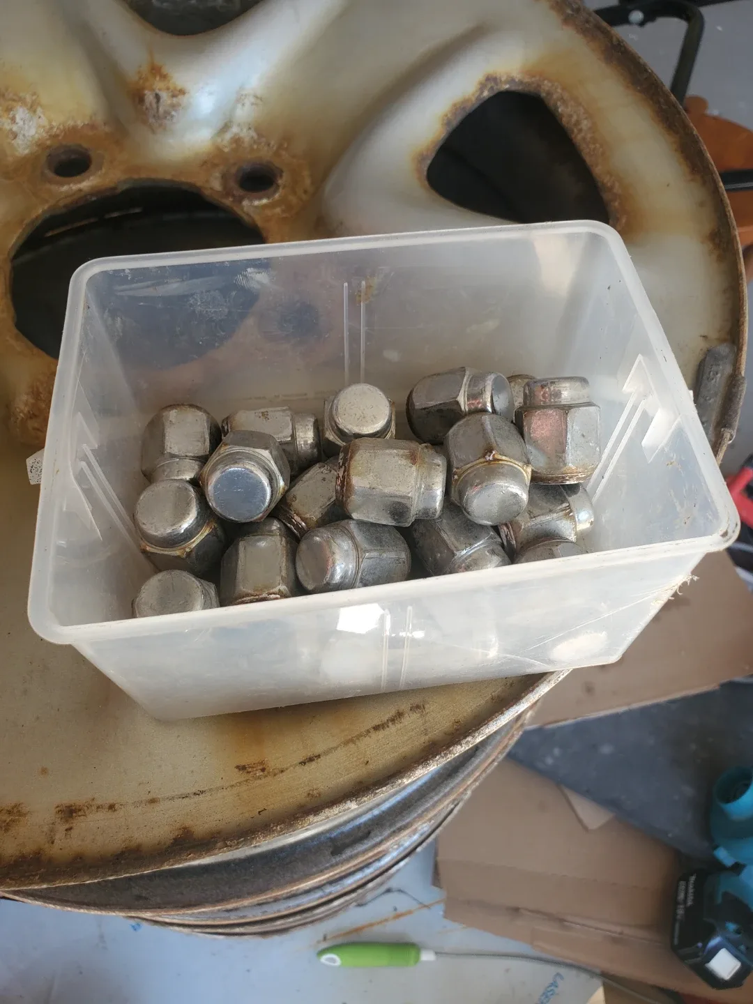 Set of 4 Used Steel Rims image indicator(4)