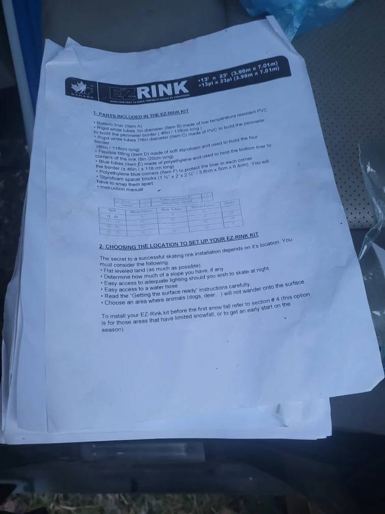 EZ Rink Ice Rink Kit - photo 5