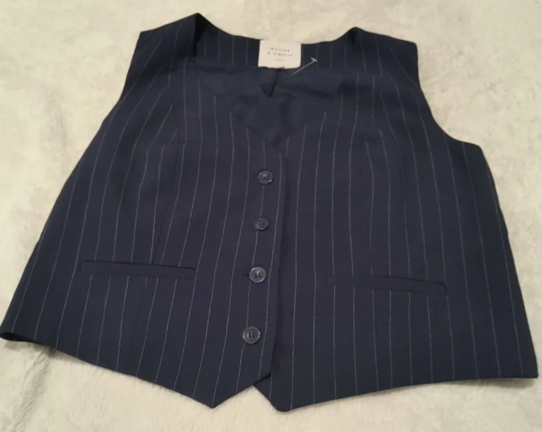 Maison de Camille Pinstripe Vest