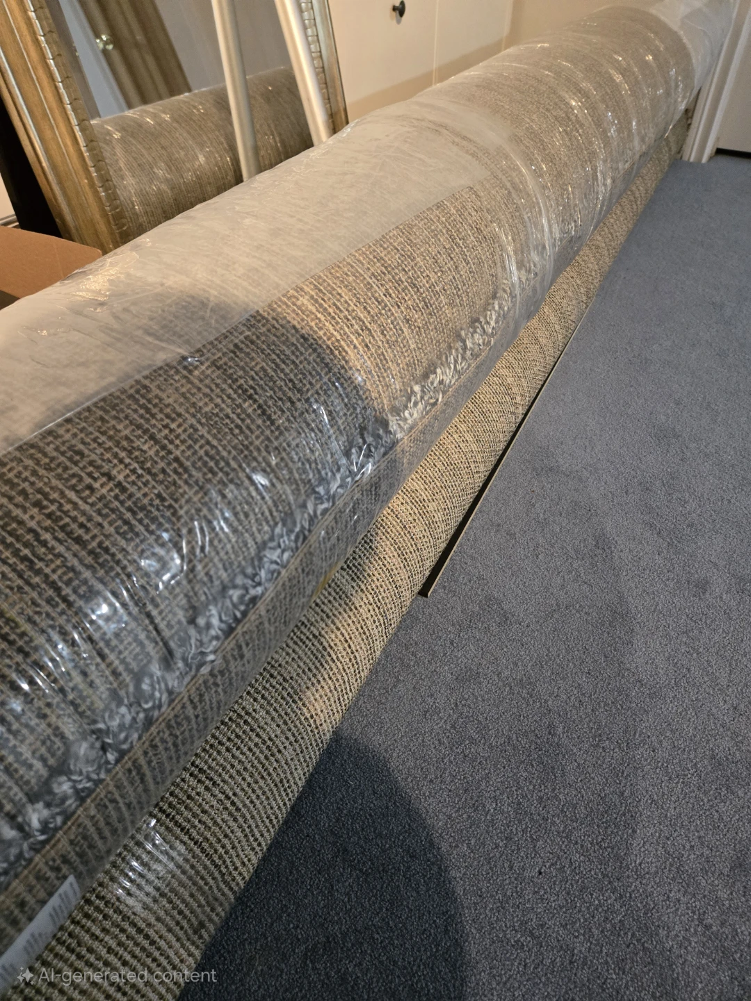 Used 8 x 10 ft Safavieh shag rug (grey) for $50 - photo 2