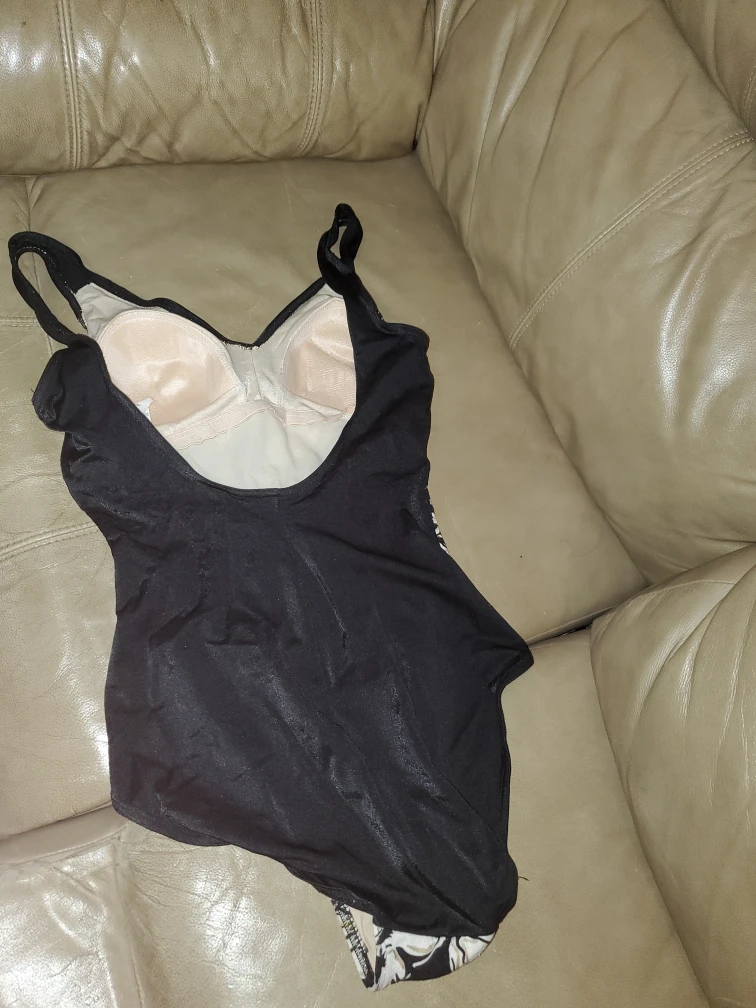 Profile By Gottex Swimsuit, Black Floral, Size 12 - photo 2