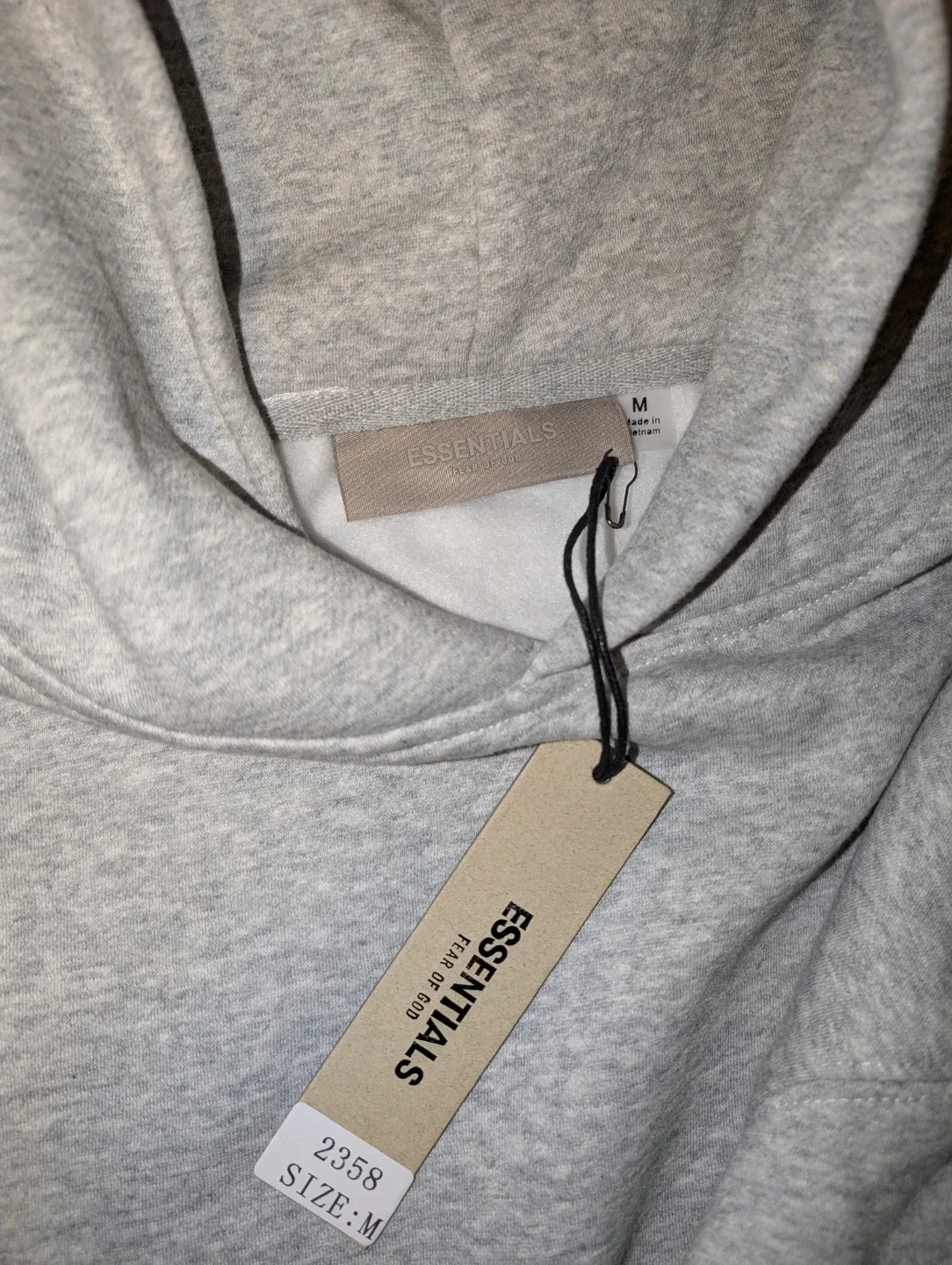 Essentials Fear of God Hoodie - Size M - Grey image indicator(3)