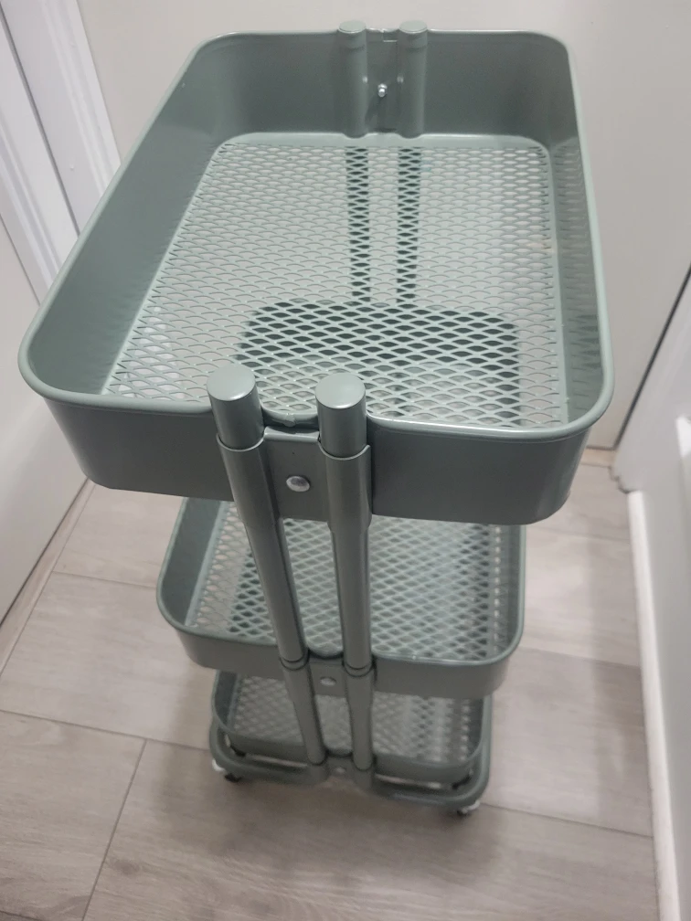 IKEA RÅSHULT Utility Cart - Grey-Green