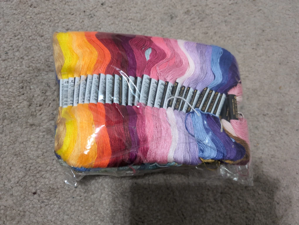 Embroidery Floss Thread - Rainbow Colours