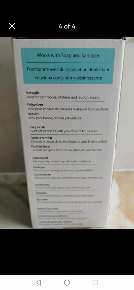 Better Living Touchless Soap Dispenser - New in Box! image indicator(4)