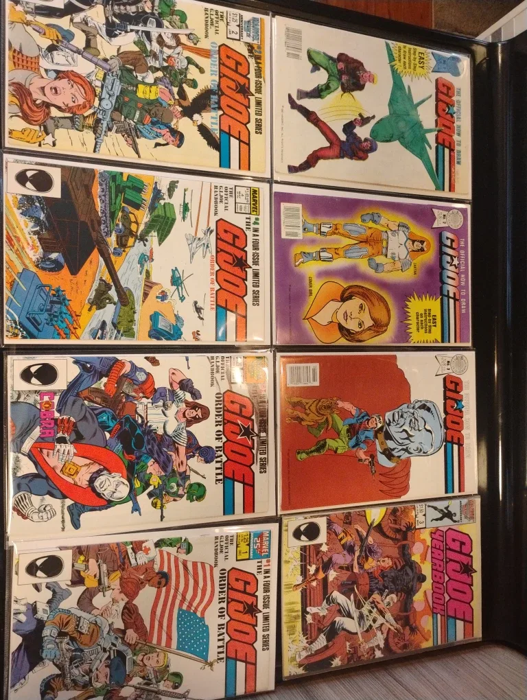 G.I. Joe Comic Book Lot.. how to draw GI Joe.. order of battle.