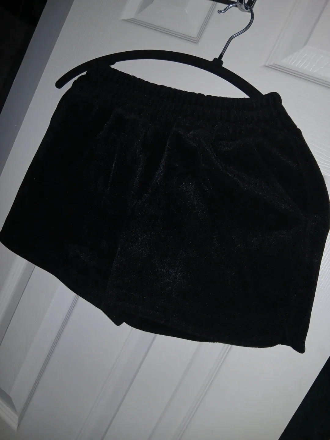 Black Velvet Shorts