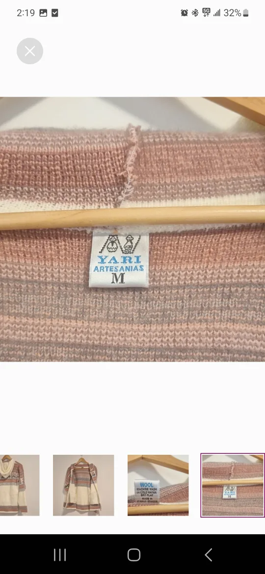 Yari Artesanias Wool Zip Hoodie - Size M image indicator(5)