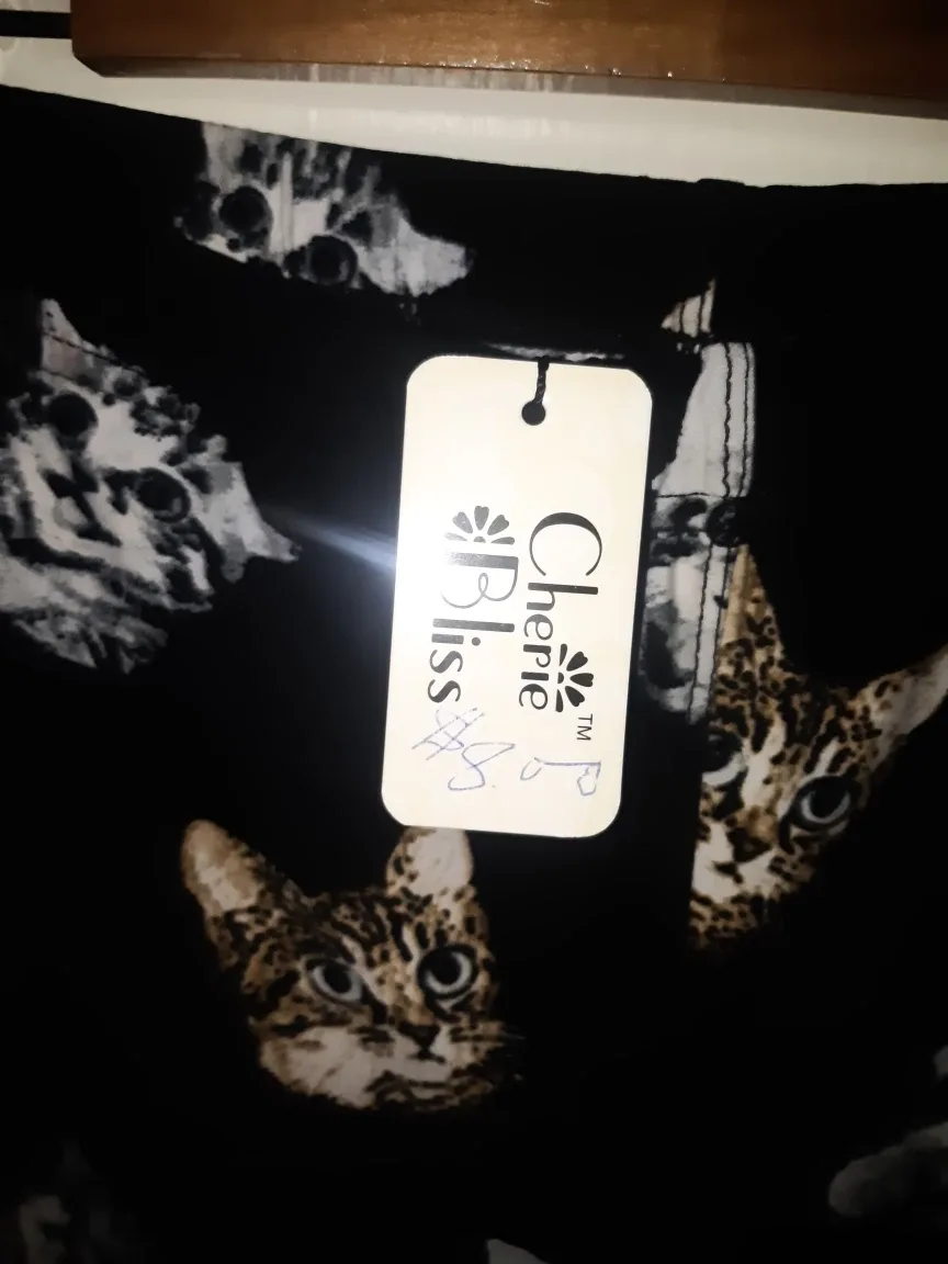 Cherie Bliss Cat Print Leggings image indicator(2)