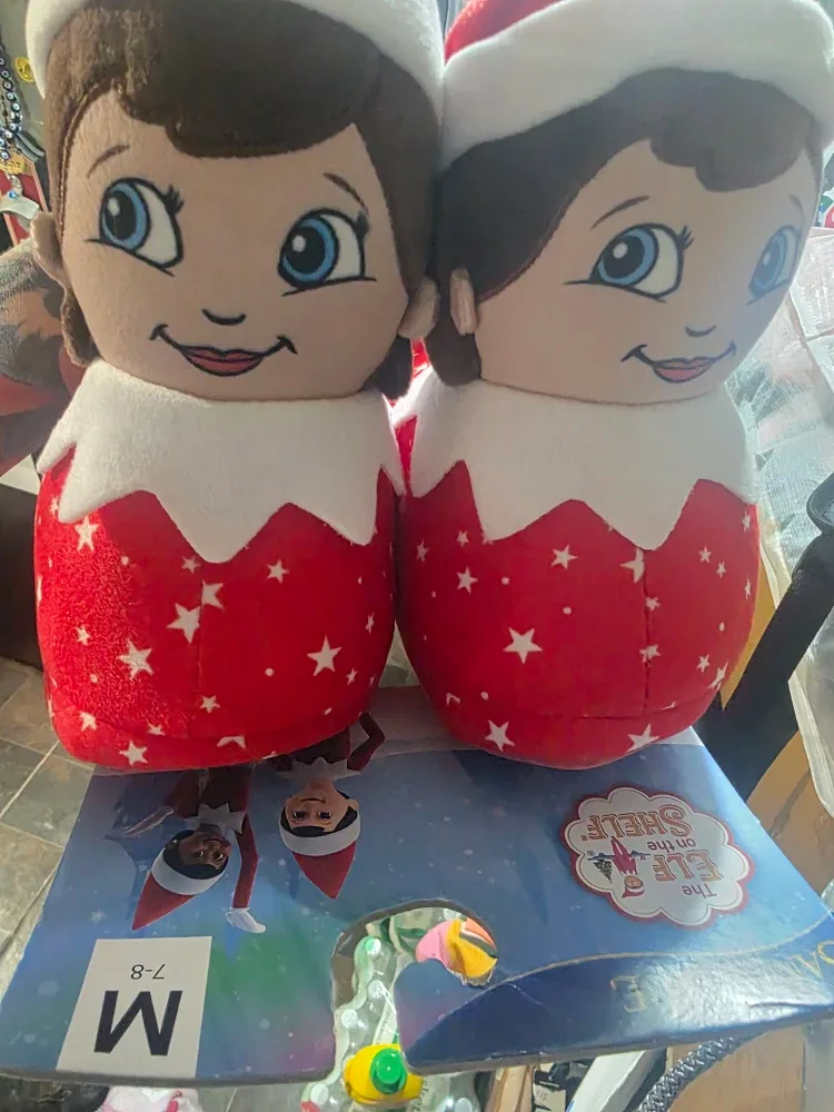 Elf on the Shelf Slippers - Size 7-8