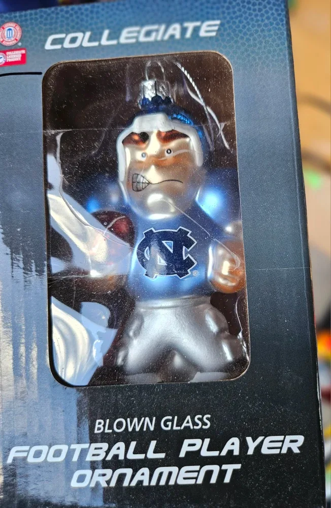 North Carolina Tar Heels Football Player Ornament