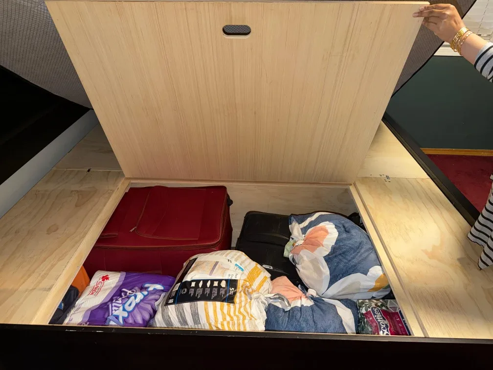 Queen Size Bed Frame with Storage & Nightstand image indicator(8)