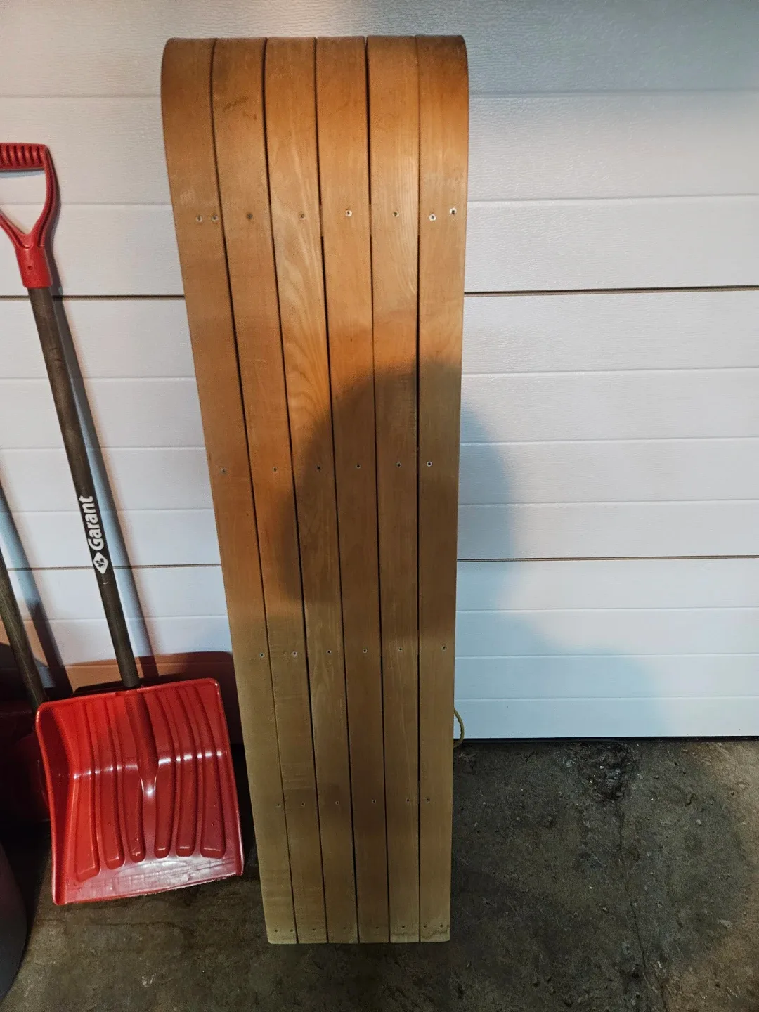 Wooden Toboggan with pad image indicator(2)