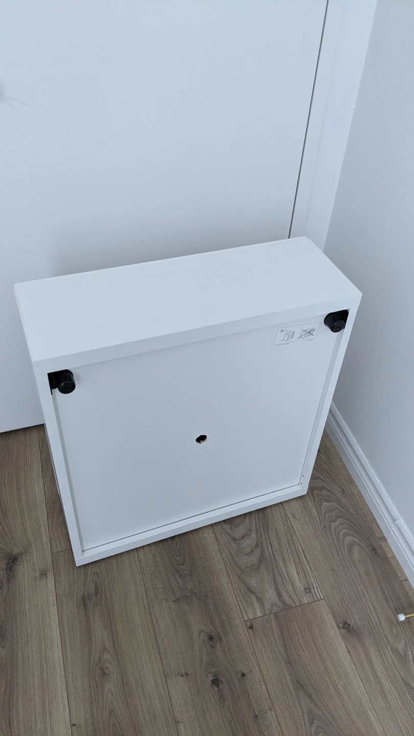IKEA BESTA Cabinet White Frame, High Gloss White Door - photo 4