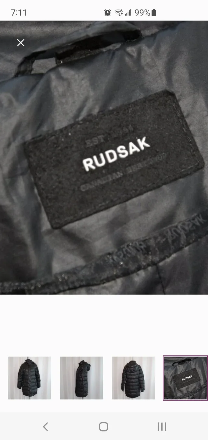 Rudsak Black Puffer Jacket image indicator(9)