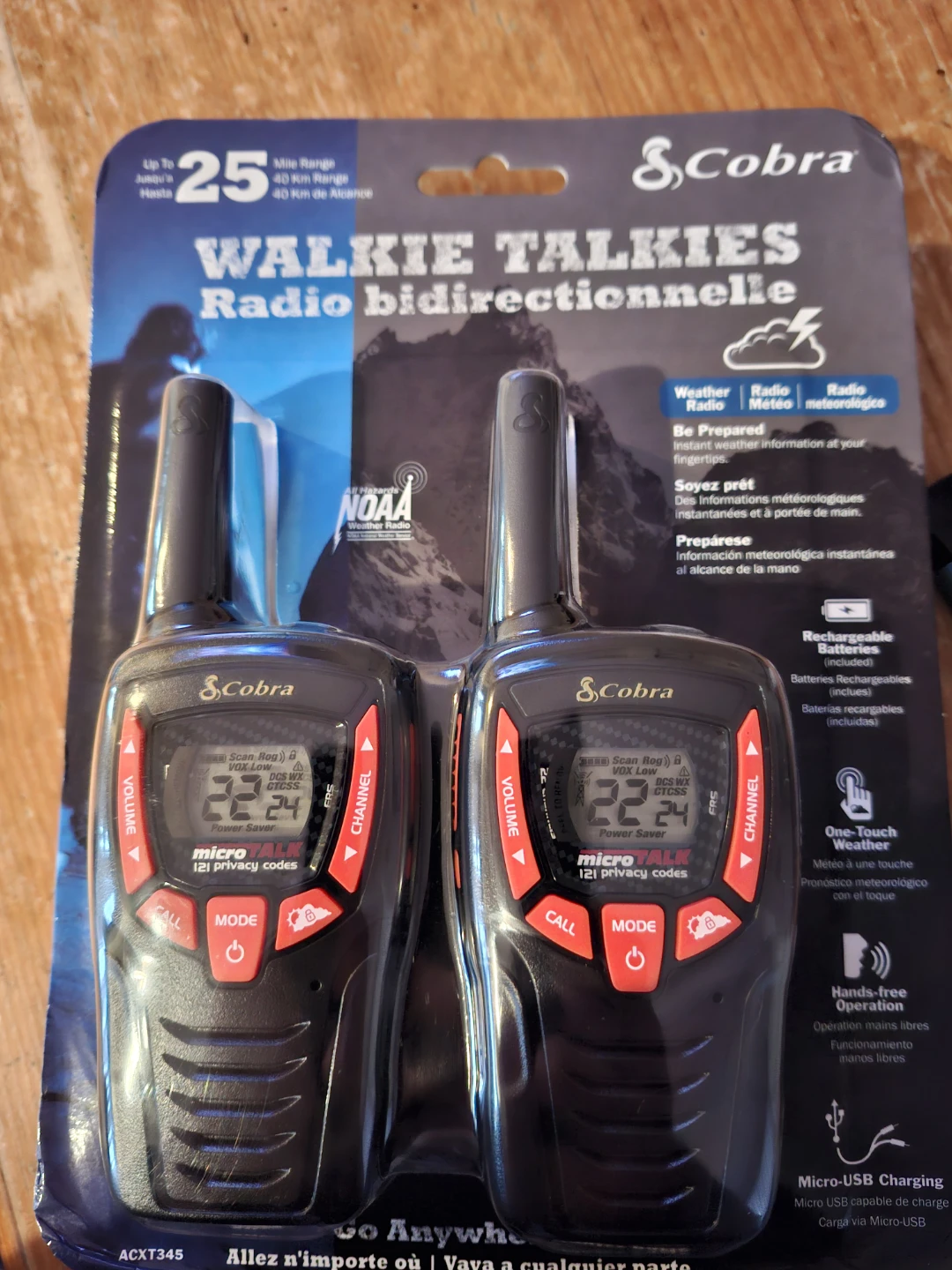 New Cobra MicroTalk Walkie Talkies (Pair)  🥕 🥕 🥕