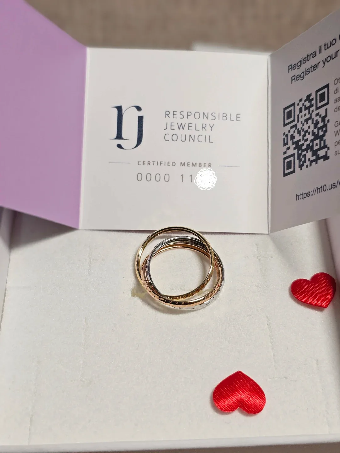 Forme di Lucchetta Trinity Ring 14kt image indicator(5)