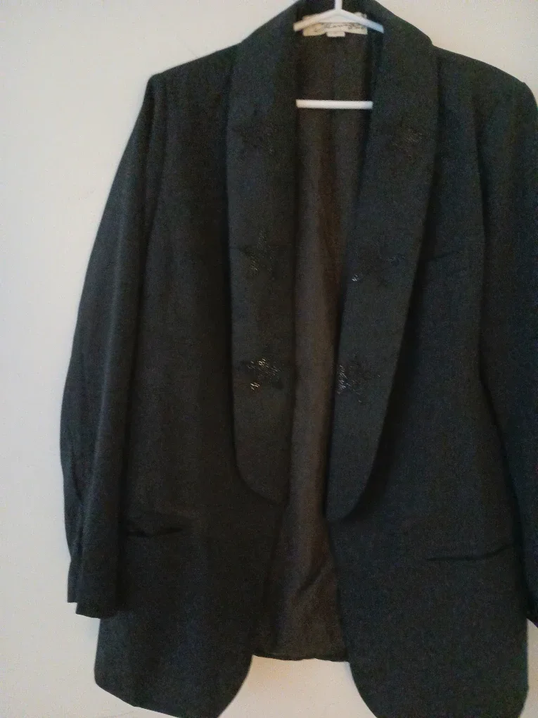 Vintage Havana Black Star Blazer - Size M