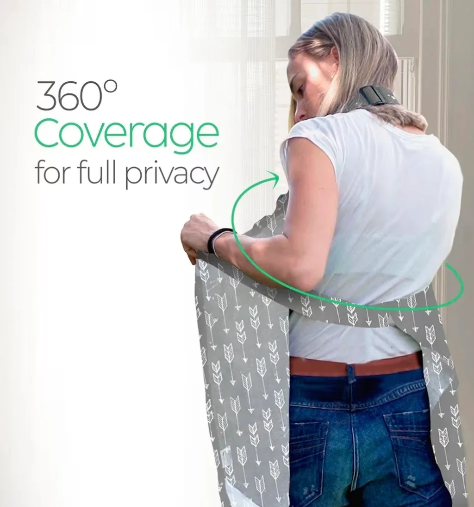 Never used San Francisco Baby Nursing Cover - Arrow Print image indicator(7)