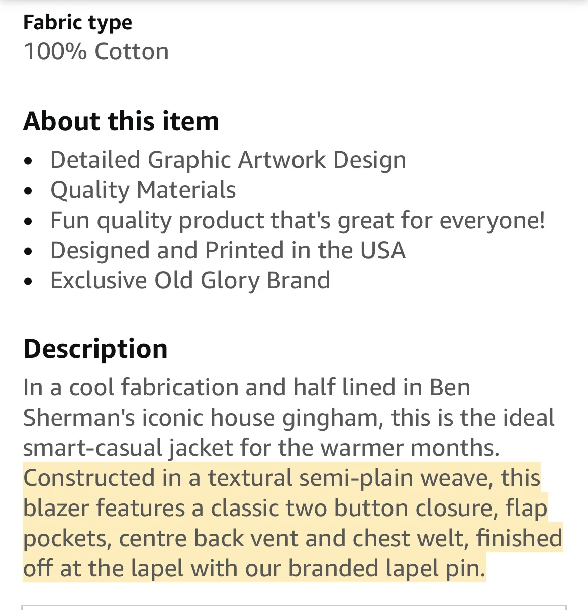 Ben Sherman Cotton Birdseye Blazer image indicator(3)