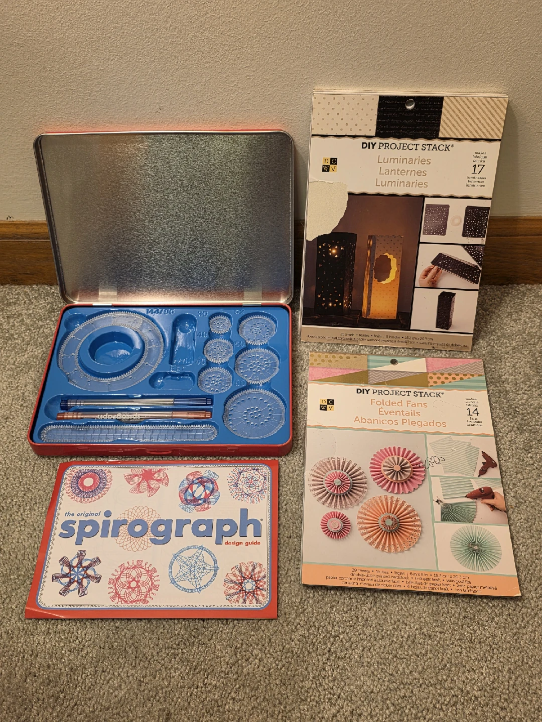 Original Spirograph Design Set & DIY Project Stack