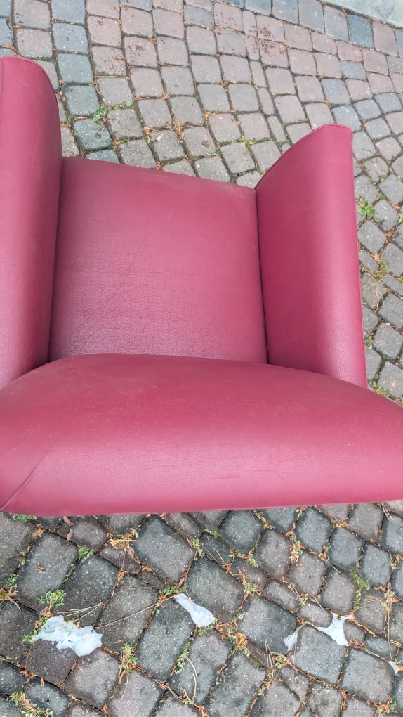 Burgundy Armchair - photo 2