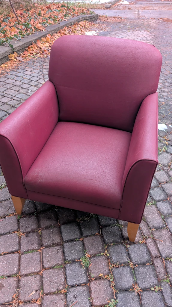 Burgundy Armchair - photo 5