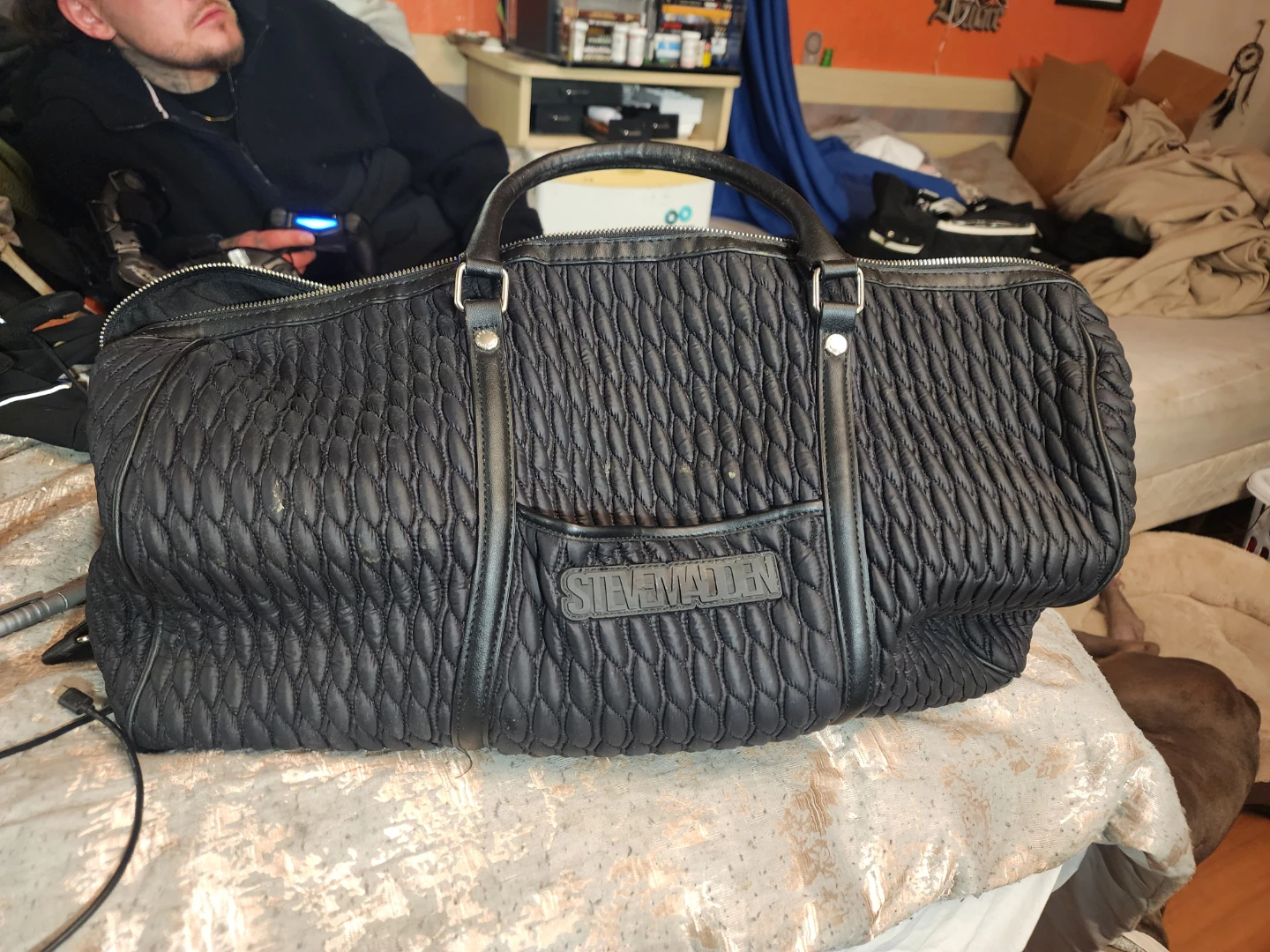 Steve Madden Black Duffle Bag - photo 2