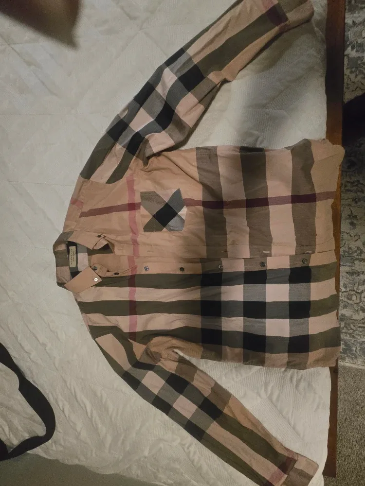 Burberry Plaid Button-Down Shirt