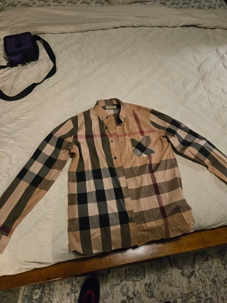Burberry Plaid Button-Down Shirt image indicator(2)