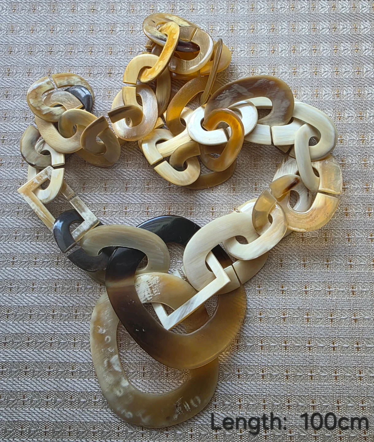 Handmade Buffalo Horn Statement Necklace