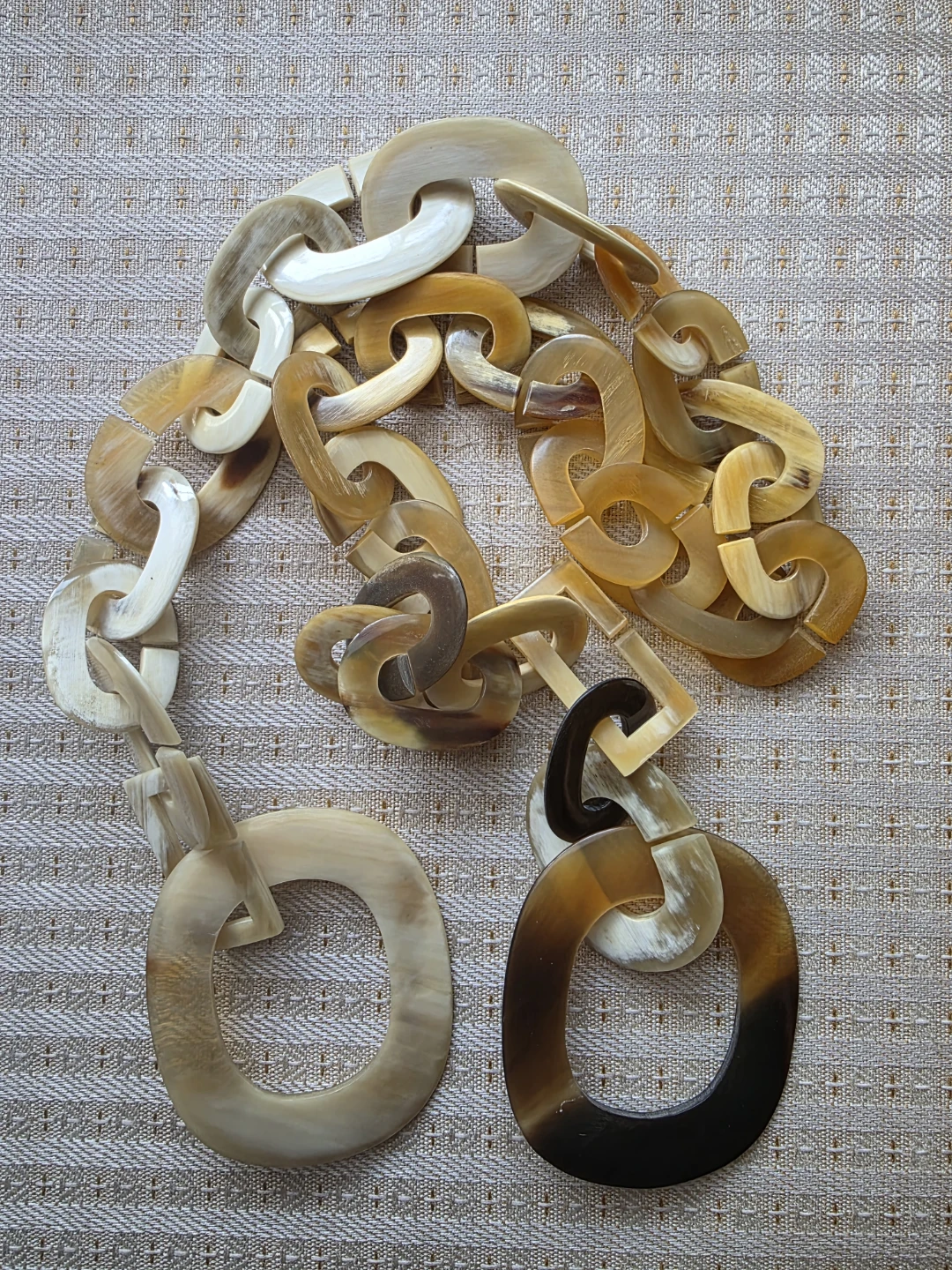 Handmade Buffalo Horn Statement Necklace - photo 2