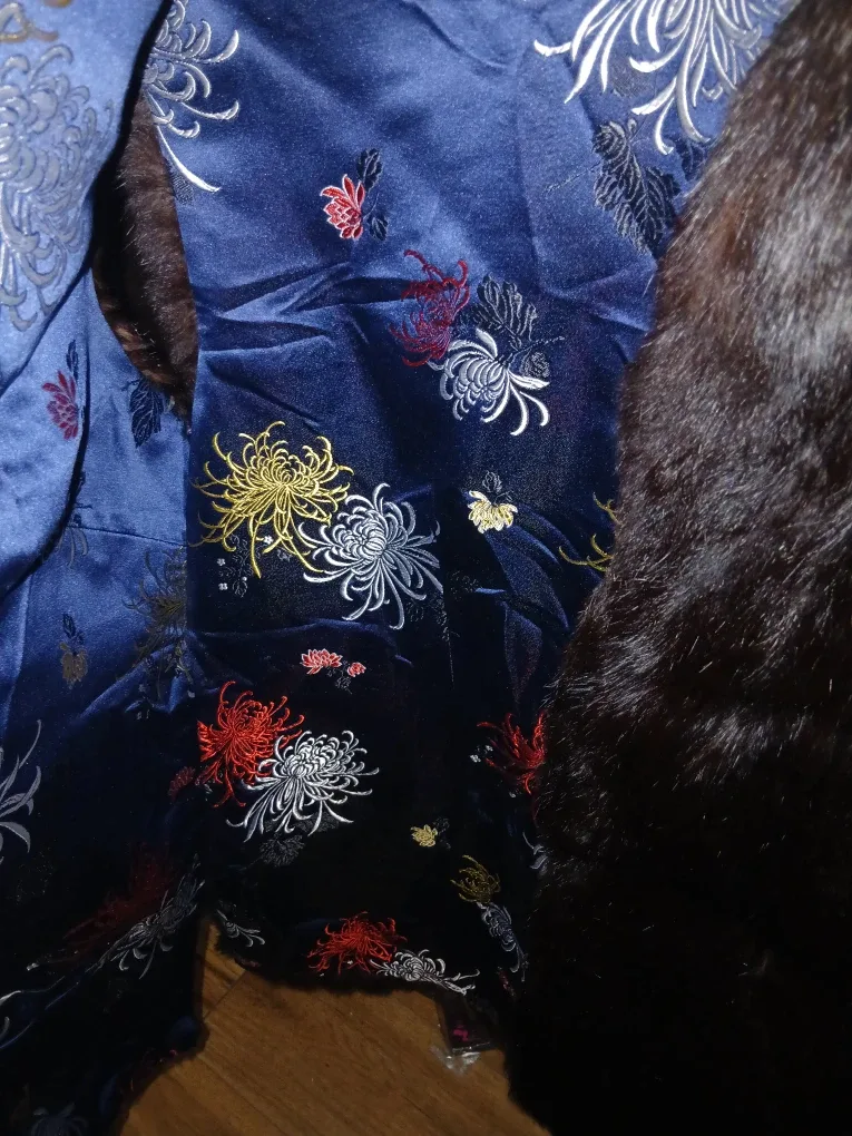 Fur Vest with Floral Lining image indicator(2)
