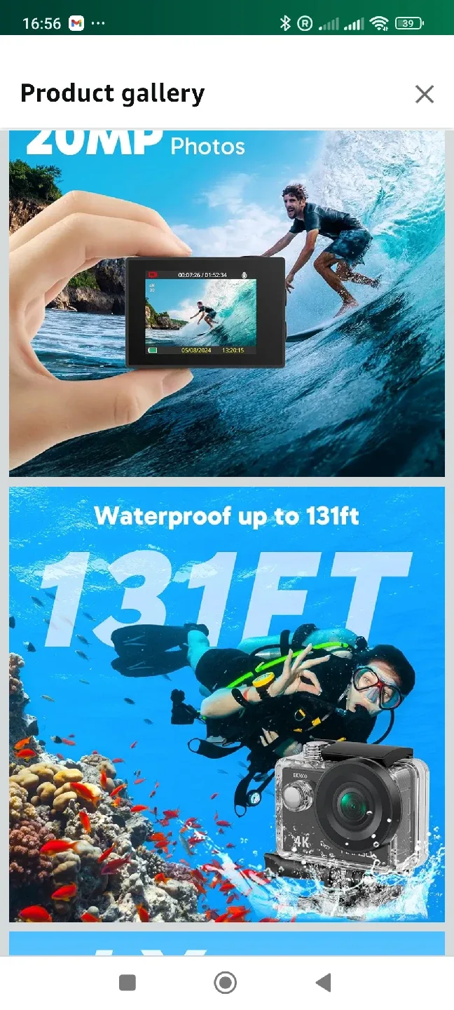 AKASO EK7000 4K Action Camera - Like New! image indicator(5)