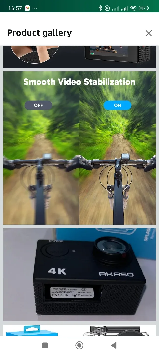 AKASO EK7000 4K Action Camera - Like New! image indicator(7)