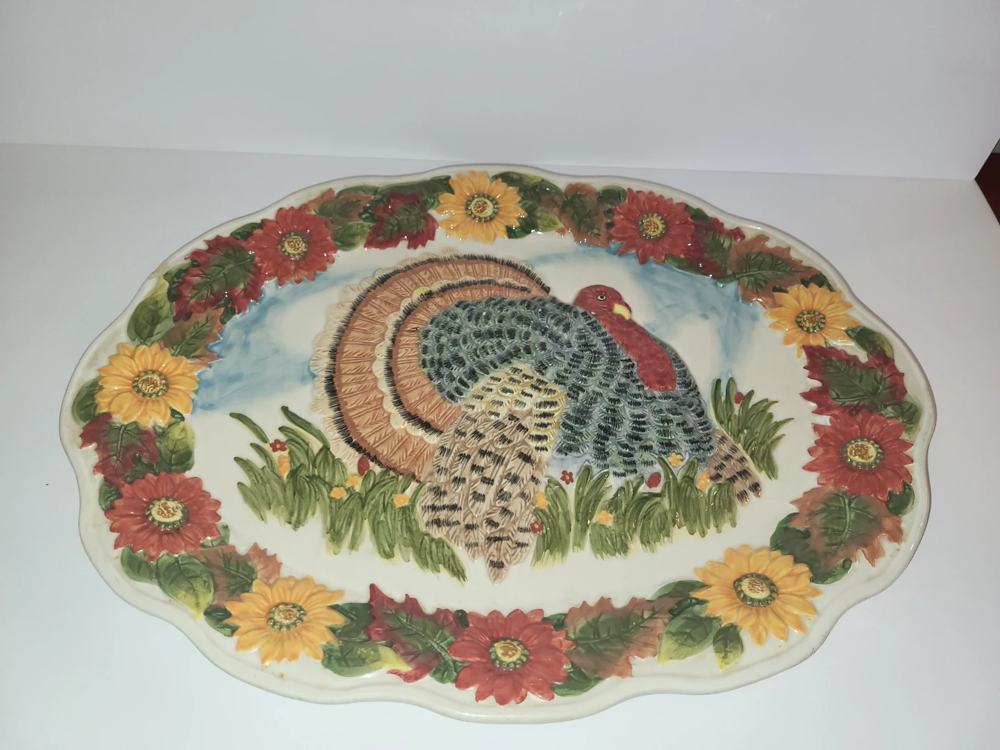 Oval aTurkey Platter 18.5: x 14"