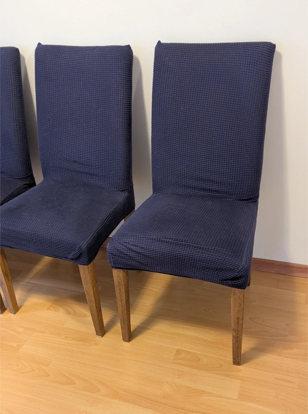 Dining Chairs with Blue Covers - Set of 4 - photo 3
