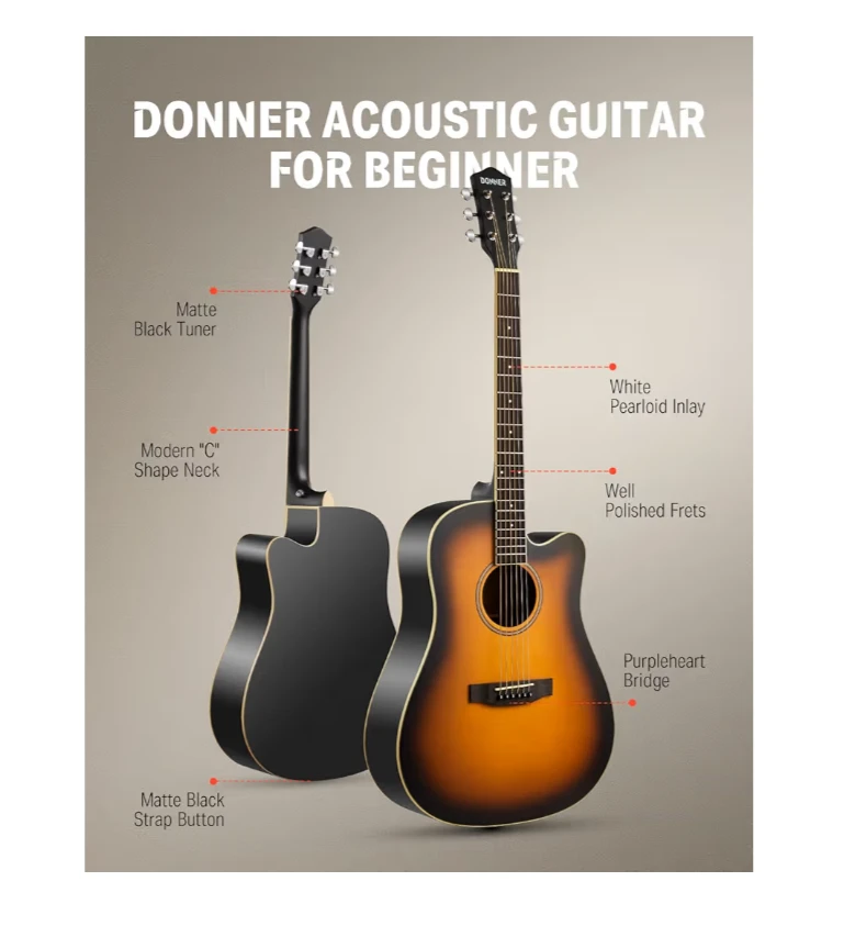 (41") Acoustic Guitar - photo 2