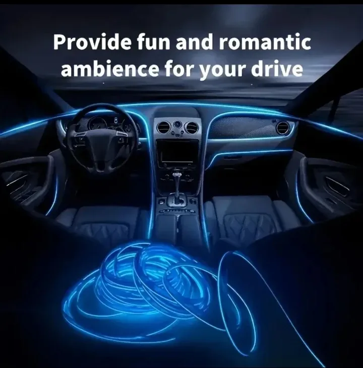 Blue Car Interior Ambient Light 196inch