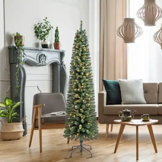 7' Ashland pre-lit pencil tree image indicator(8)