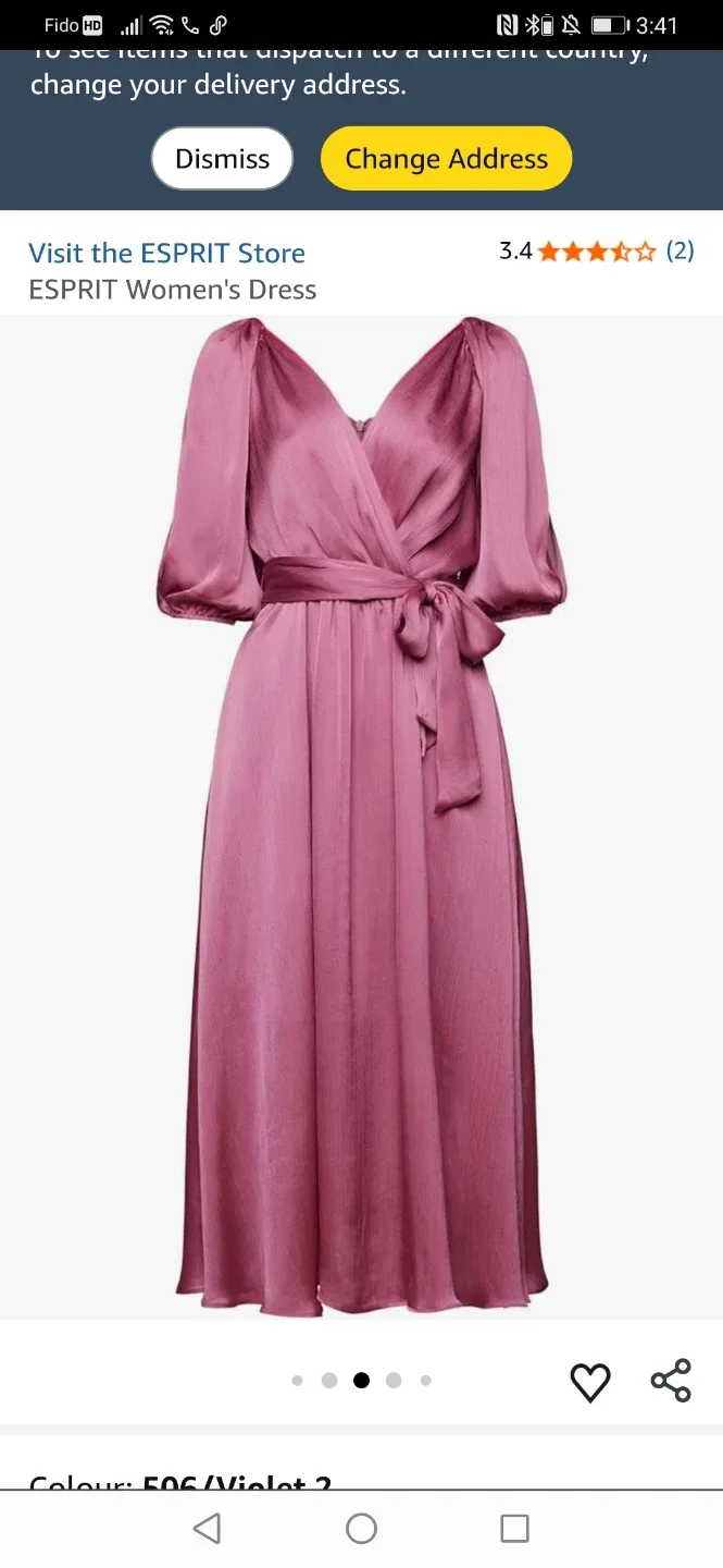 Esprit Women's Dress - Violet, Size 10