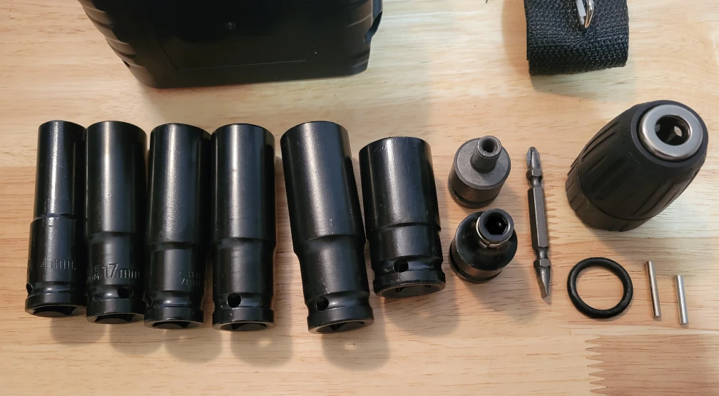 JSD-HOPE 21V Cordless Impact Wrench Drill Set w/ Case - photo 2