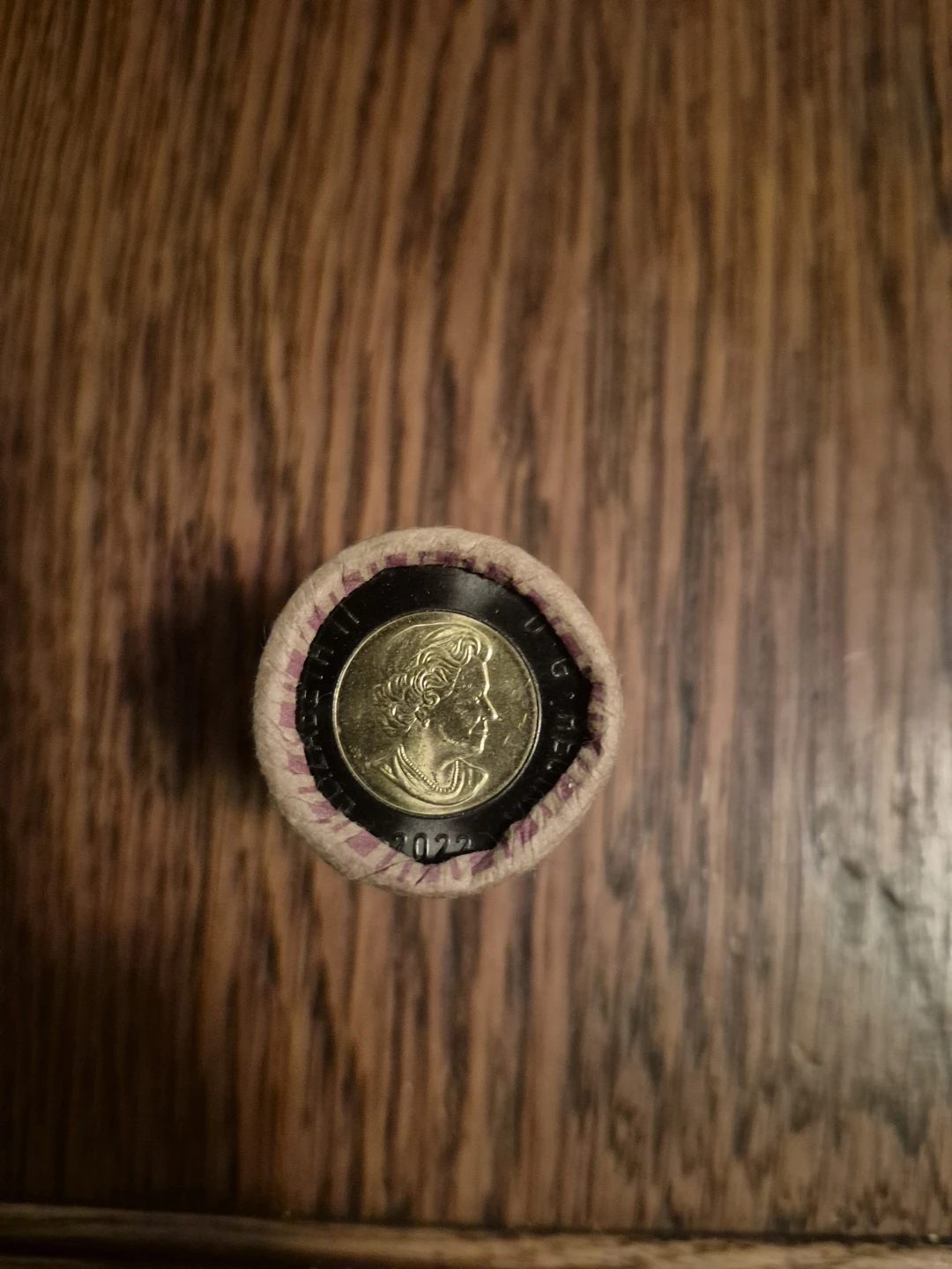 Roll of Canadian toonies