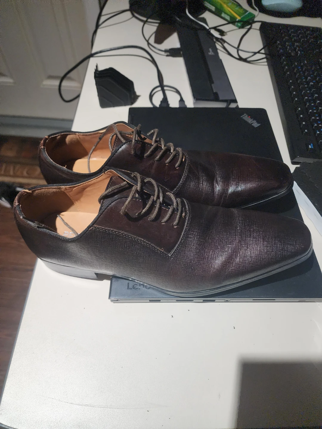 Men's Brown Leather Dress Shoes