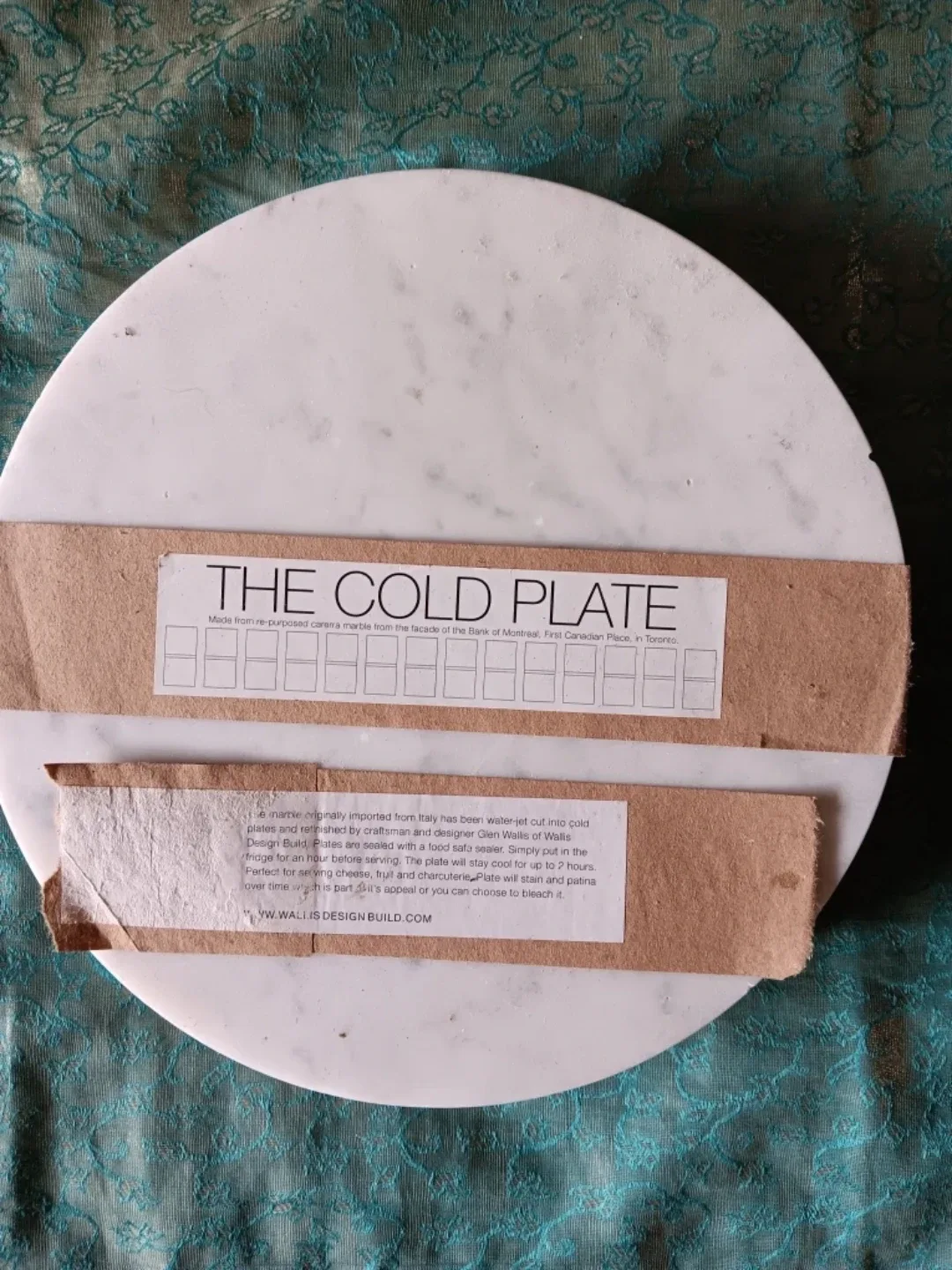 The Cold Plate - Carrara Marble Serving Plate