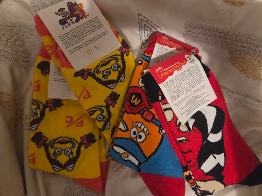 Mcdonalds collectors socks